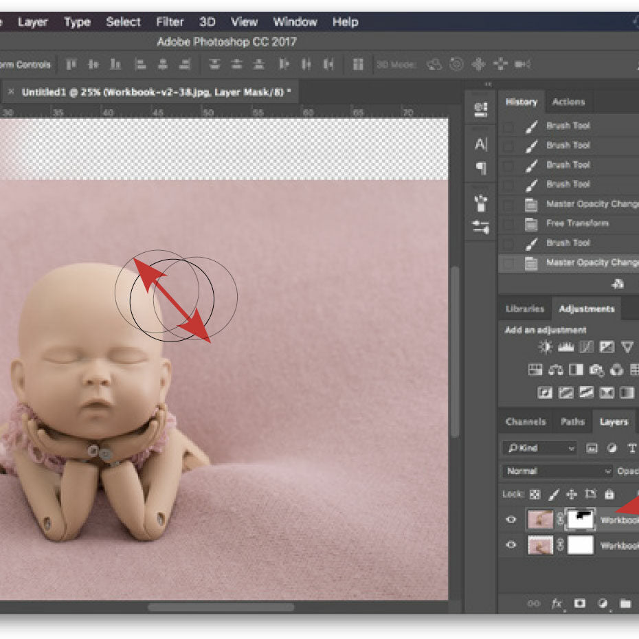 Combining 2 images in Photoshop